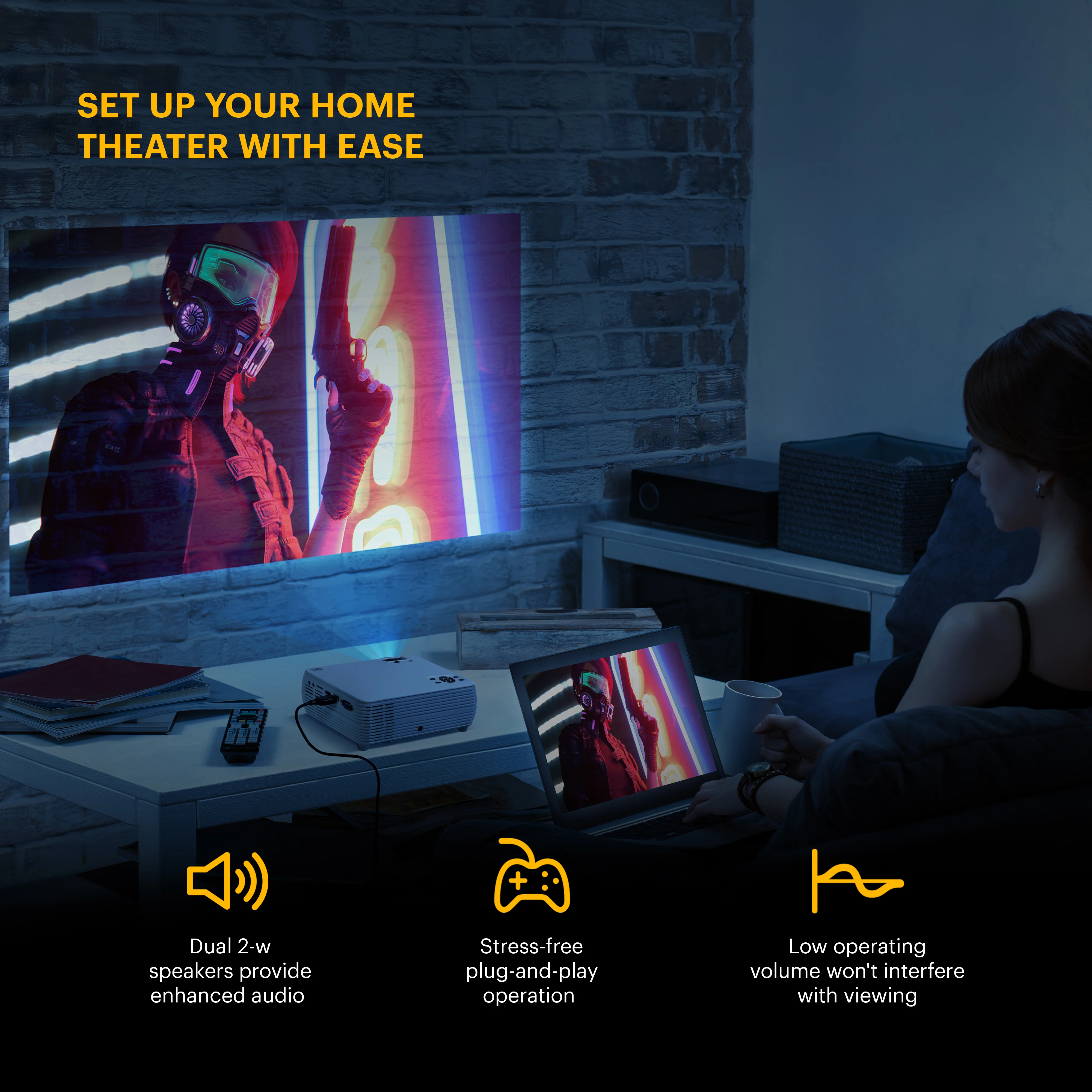 KODAK FLIK X4 Home Projector - Image 4