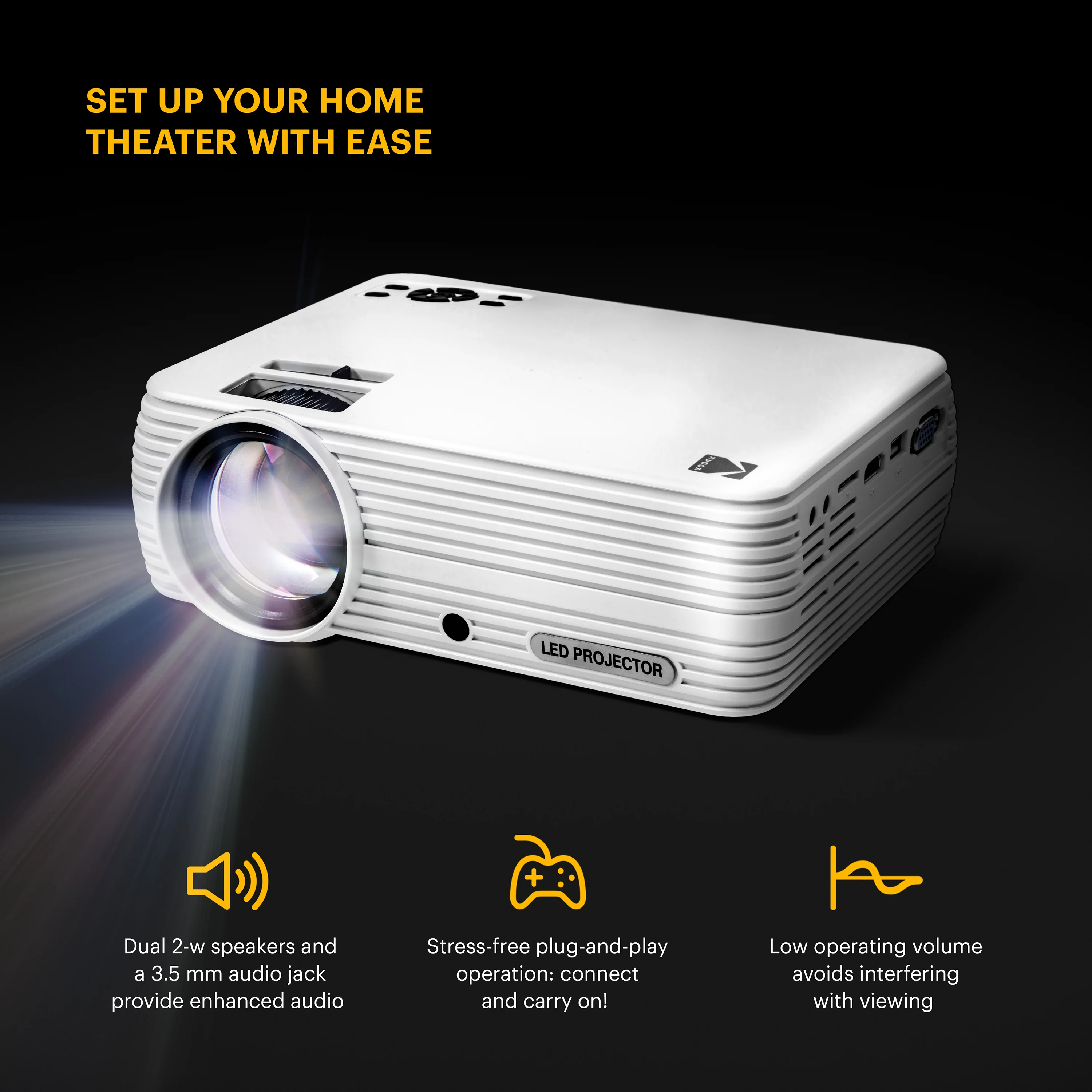 KODAK FLIK X7 Home Projector - Image 5