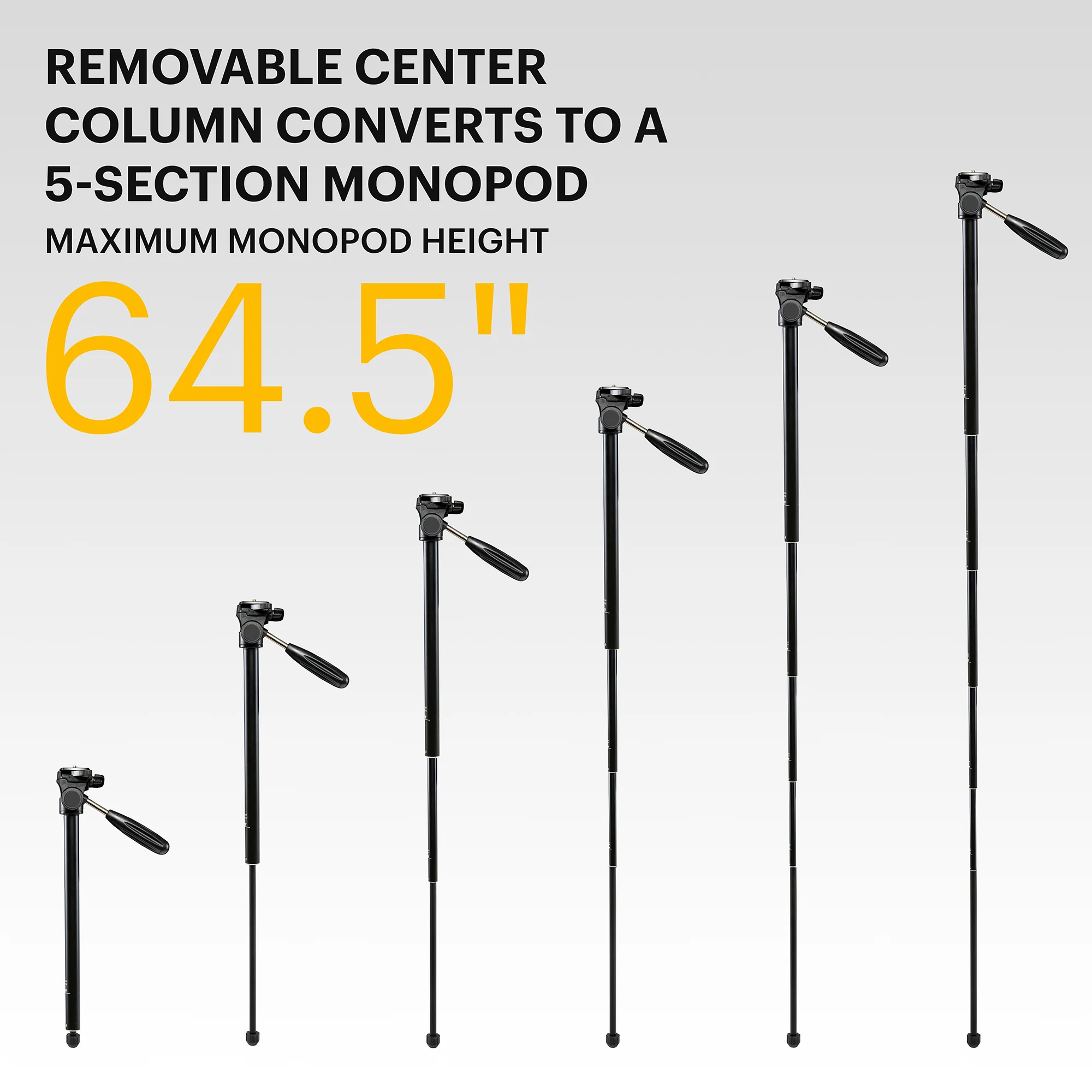KODAK Photo Gear Tripod + Monopod with Remote 70ʺ/178 cm - Image 6