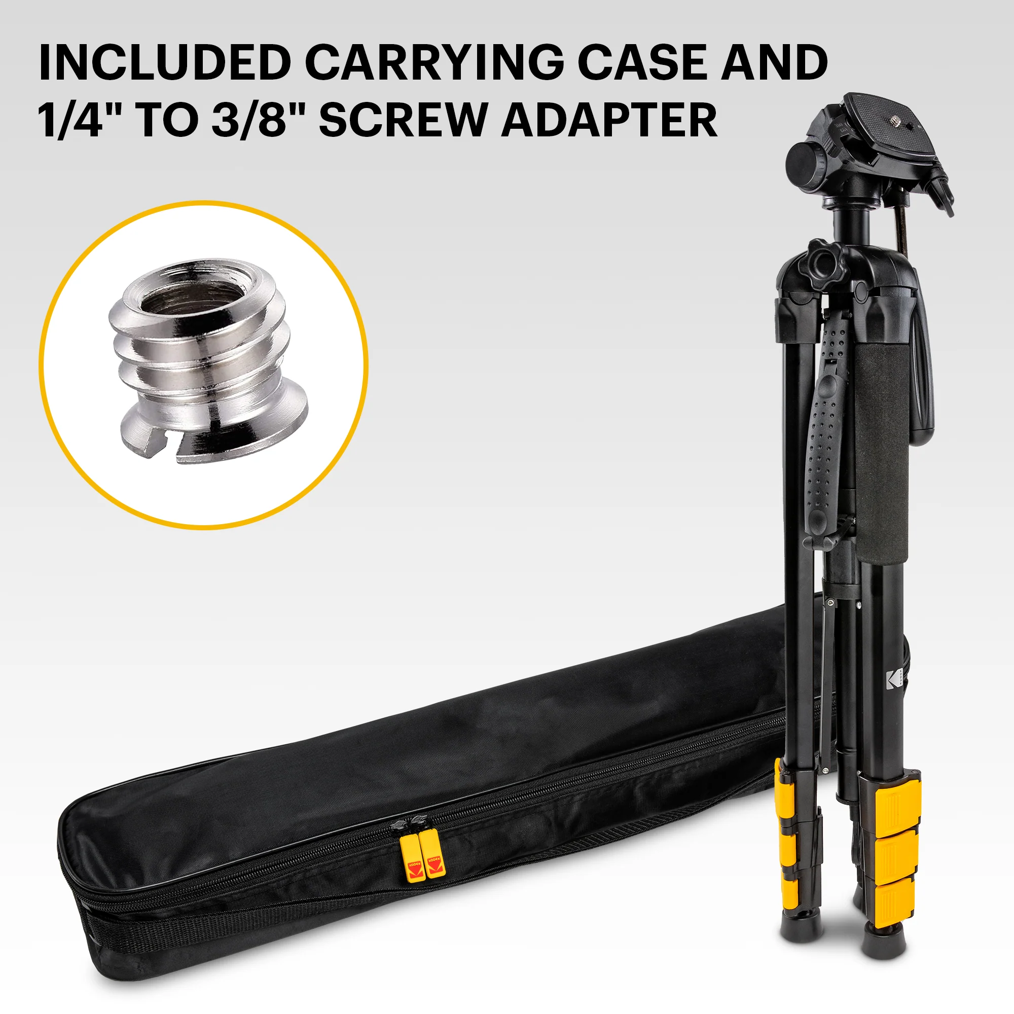 KODAK Photo Gear Tripod + Monopod with Remote 70ʺ/178 cm - Image 8