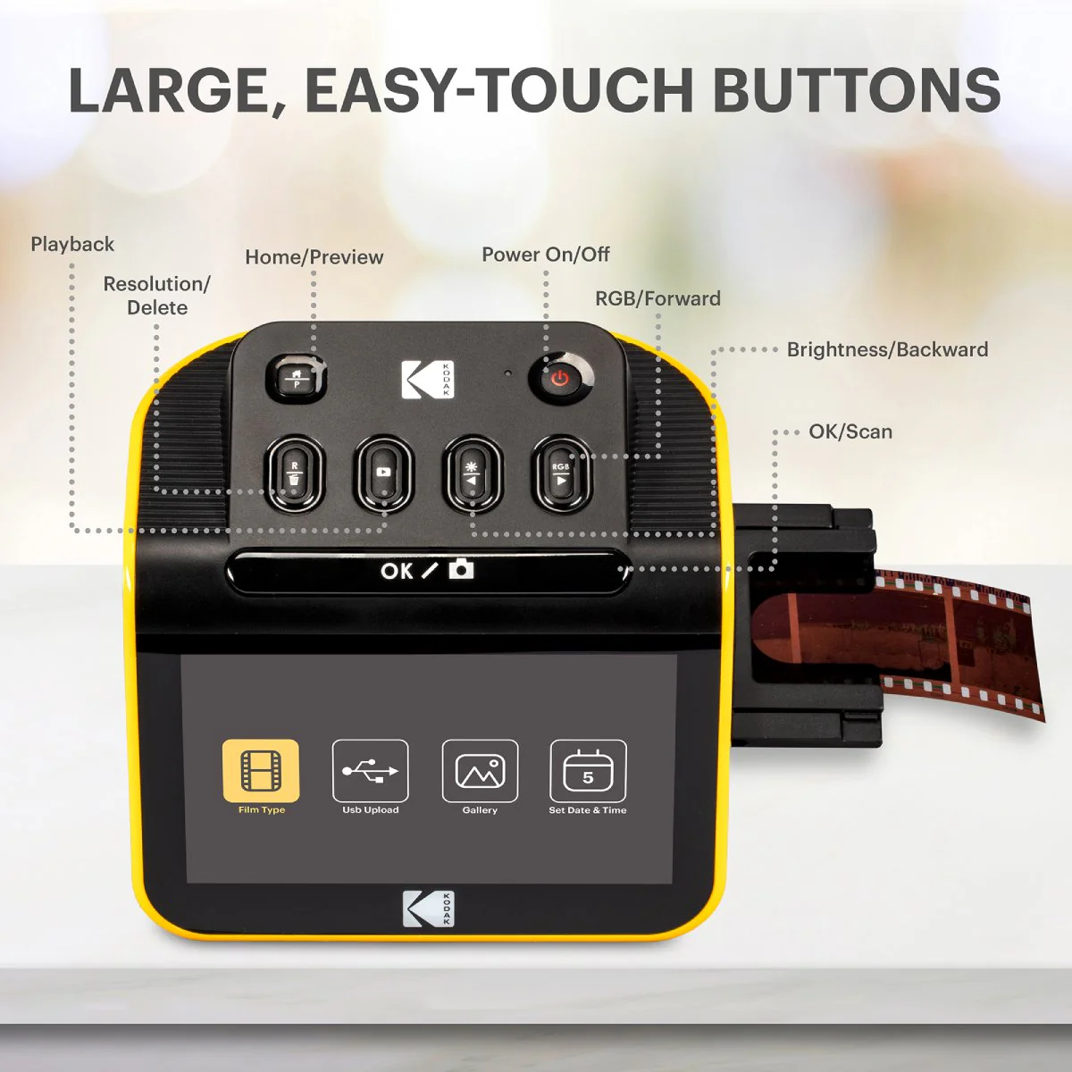 KODAK Slide N Scan Film & Slide Scanner Digitizer with 5" LCD Screen - Image 3