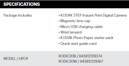KODAK Step Instant Print Digital Camera - Image 3