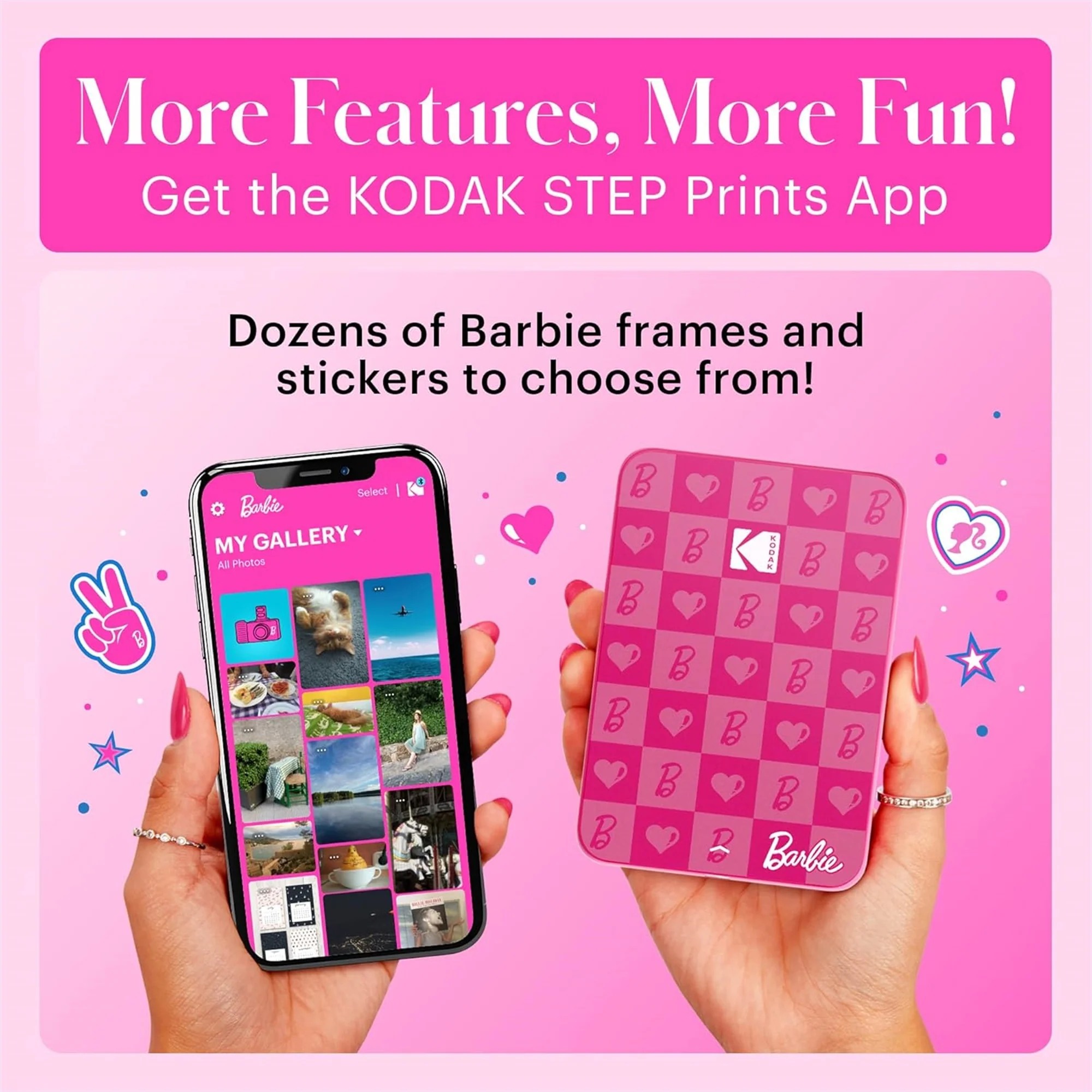 Kodak x Barbie Step Slim Instant Photo Printer (Iconic Style) Starter bundle - Image 4