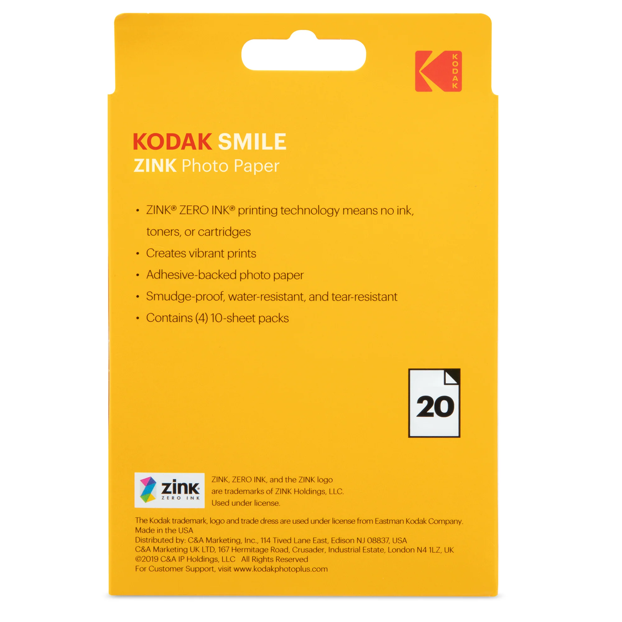 KODAK ZINK 3.5”x 4.25” Photo Paper - Image 4