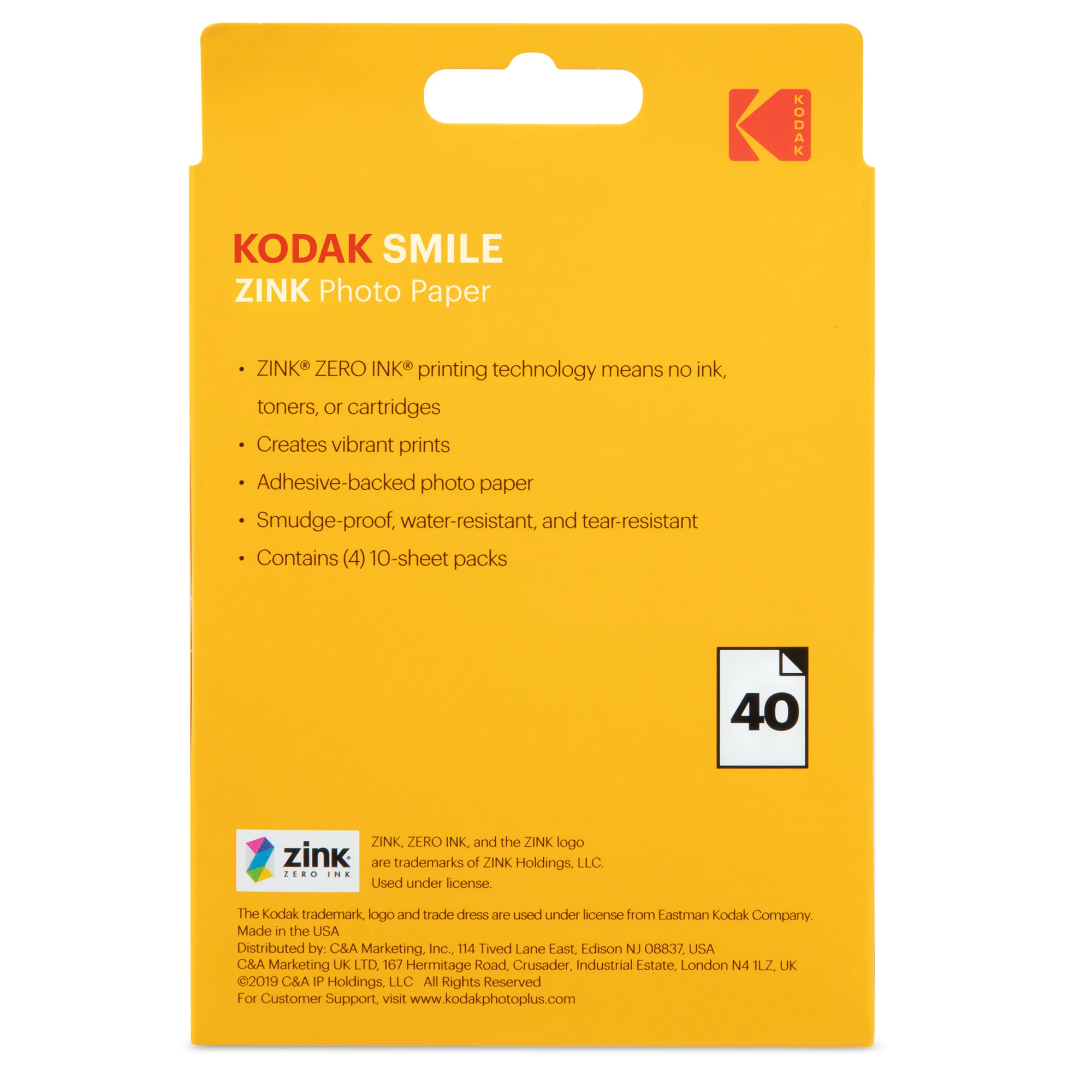 KODAK ZINK 3.5”x 4.25” Photo Paper - Image 6