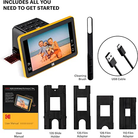 KODAK Slide N SCAN Film & Slide Scanner Digitizer with 7" LCD Screen - Image 3
